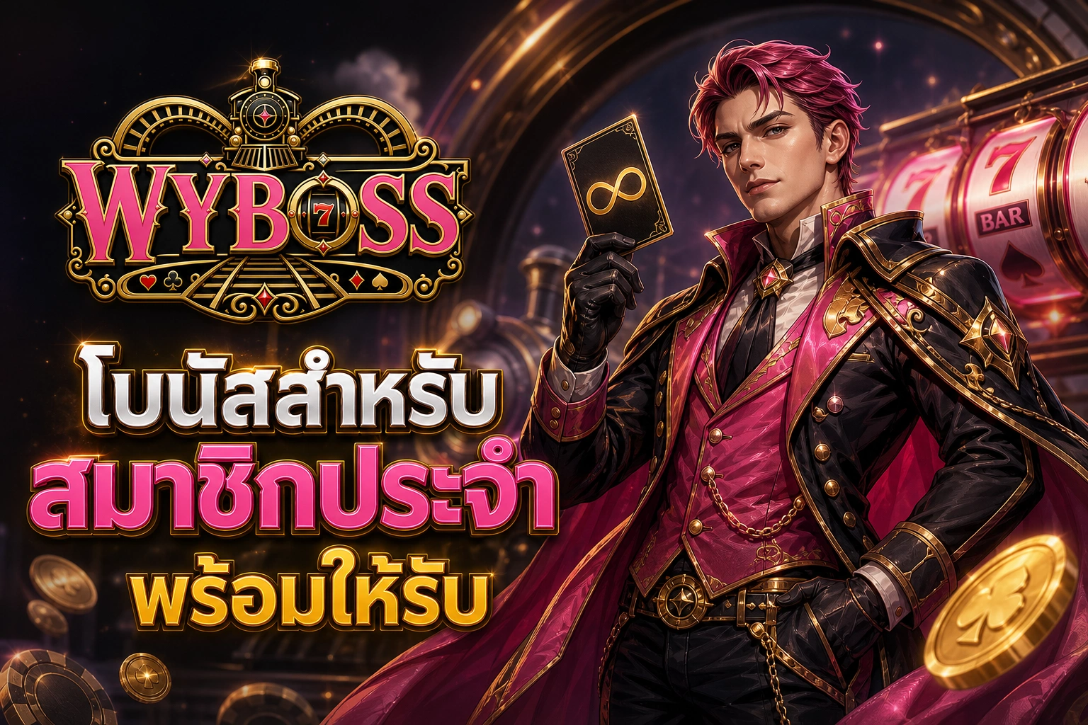 WYBOSS โบนัสสำหรับสมาชิกประจำ พร้อมให้รับ